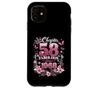 Chapter 58 Fabulous Since 1968 Floral 58th Birthday Women Case for iPhone 11