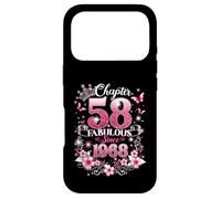 Chapter 58 Fabulous Since 1968 Floral 58th Birthday Women Case for iPhone 17 Pro