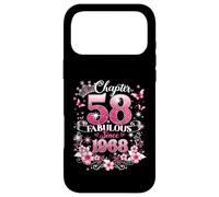 Chapter 58 Fabulous Since 1968 Floral 58th Birthday Women Case for iPhone 17 Pro Max