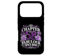 Chapter 58 Fabulous Since 1968 Roses 58th Birthday Women Case for iPhone 17 Pro