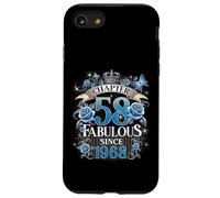 Chapter 58 Fabulous Since 1968 Roses 58th Birthday Women Case for iPhone SE (2020) / 7/8