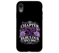 Chapter 58 Fabulous Since 1968 Roses 58th Birthday Women Case for iPhone XR