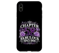 Chapter 58 Fabulous Since 1968 Roses 58th Birthday Women Case for iPhone XS Max