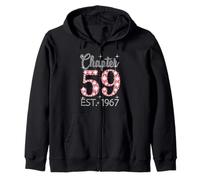 Chapter 59 EST 1967 Happy 59Th Birthday Girl Men Women Zip Hoodie