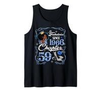 Chapter 59 Fabulous Since 1966 59th Diamond Birthday Queen Tank Top