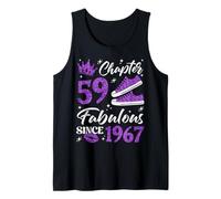Chapter 59 Fabulous Since 1967 59Th Birthday Women Lady Tank Top