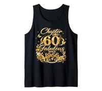 Chapter 60 Fabulous Since 1966 Floral 60th Birthday Women Tank Top