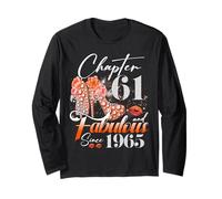 Chapter 61 Fabulous Since 1965 61st Birthday Women Girls Long Sleeve T-Shirt