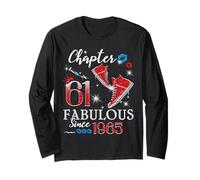 Chapter 61 Fabulous Since 1965 61st Birthday Women Girls Long Sleeve T-Shirt