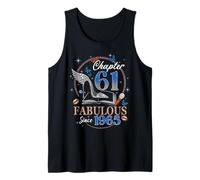 Chapter 61 Fabulous Since 1965 High Heel 61st Birthday Women Tank Top