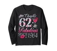 Chapter 62 Fabulous Since 1964 62nd Birthday Gift for Women Long Sleeve T-Shirt