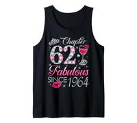 Chapter 62 Fabulous Since 1964 62nd Birthday Gift for Women Tank Top