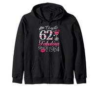 Chapter 62 Fabulous Since 1964 62nd Birthday Gift For Women Zip Hoodie