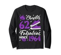 Chapter 62 Fabulous Since 1964 62nd Birthday Women Lady Long Sleeve T-Shirt