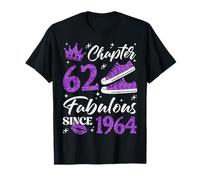 Chapter 62 Fabulous Since 1964 62nd Birthday Women Lady T-Shirt