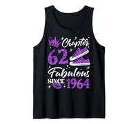 Chapter 62 Fabulous Since 1964 62nd Birthday Women Lady Tank Top