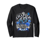 Chapter 62 Fabulous Since 1964 Roses 62nd Birthday Women Long Sleeve T-Shirt