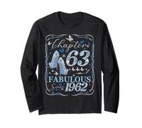 Chapter 63 Fabulous Since 1962 63rd Diamond Birthday Queen Long Sleeve T-Shirt