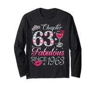Chapter 63 Fabulous Since 1963 63rd Birthday Gift for Women Long Sleeve T-Shirt