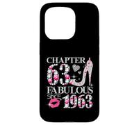Chapter 63 Fabulous Since 1963 63rd Birthday Women Girls Case for iPhone 15 Pro
