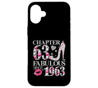 Chapter 63 Fabulous Since 1963 63rd Birthday Women Girls Case for iPhone 16 Plus