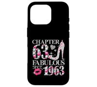 Chapter 63 Fabulous Since 1963 63rd Birthday Women Girls Case for iPhone 16 Pro
