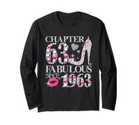 Chapter 63 Fabulous Since 1963 63rd Birthday Women Girls Long Sleeve T-Shirt