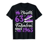 Chapter 63 Fabulous Since 1963 63rd Birthday Women Lady T-Shirt