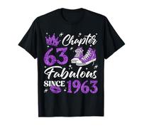 Chapter 63 Fabulous Since 1963 63rd Birthday Women Lady T-Shirt