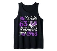 Chapter 63 Fabulous Since 1963 63rd Birthday Women Lady Tank Top