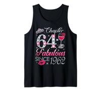 Chapter 64 Fabulous Since 1962 64th Birthday Gift for Women Tank Top