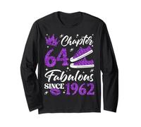 Chapter 64 Fabulous Since 1962 64th Birthday Women Lady Long Sleeve T-Shirt