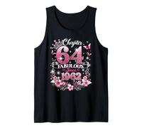 Chapter 64 Fabulous Since 1962 Floral 64th Birthday Women Tank Top