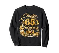 Chapter 65 Fabulous Since 1961 Floral 65th Birthday Women Sweatshirt
