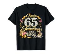 Chapter 65 Fabulous Since 1961 Floral 65th Birthday Women T-Shirt