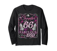 Chapter 66 Fabulous Since 1959 66th Diamond Birthday Queen Long Sleeve T-Shirt