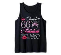 Chapter 66 Fabulous Since 1960 66Th Birthday Gift for Women Tank Top