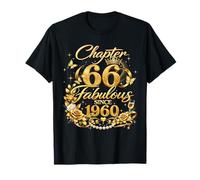Chapter 66 Fabulous Since 1960 Floral 66th Birthday Women T-Shirt