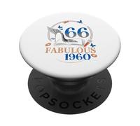 Chapter 66 Fabulous Since 1960 High Heel 66th Birthday Women PopSockets Adhesive PopGrip