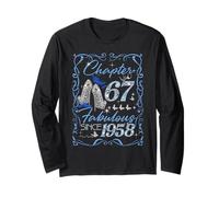 Chapter 67 Fabulous Since 1958 67th Diamond Birthday Queen Long Sleeve T-Shirt
