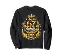 Chapter 67 Fabulous Since 1959 Floral 67th Birthday Women Sweatshirt