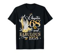 Chapter 68 Fabulous EST 1958 68th Birthday Queen Diamond T-Shirt