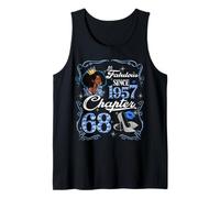 Chapter 68 Fabulous Since 1957 68th Diamond Birthday Queen Tank Top