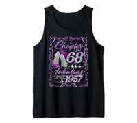 Chapter 68 Fabulous Since 1957 Diamond Heels 68th Birthday Tank Top