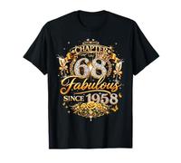 Chapter 68 Fabulous Since 1958 68th Birthday Women Girls T-Shirt