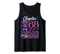 Chapter 68 Fabulous Since 1958 68th Birthday Women Girls Tank Top