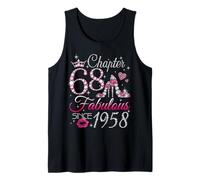 Chapter 68 Fabulous Since 1958 68th Birthday Women Girls Tank Top