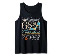 Chapter 68 Fabulous Since 1958 68th Birthday Women Girls Tank Top