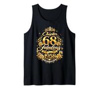 Chapter 68 Fabulous Since 1958 Floral 68th Birthday Women Tank Top