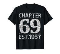 Chapter 69 EST 1957 Happy 69Th Birthday Gift for Him Her T-Shirt